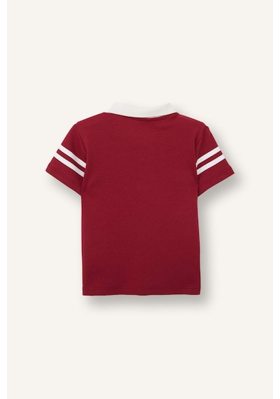 Defacto Oversıze Kısa Kollu Polo Tişört Erkek Bebek G7483a526smbr468 Bordo-br468