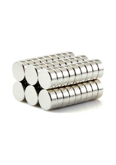 50 Adet 6Mm X 3Mm Yuvarlak Güçlü Neodyum Mıknatıs Magnet