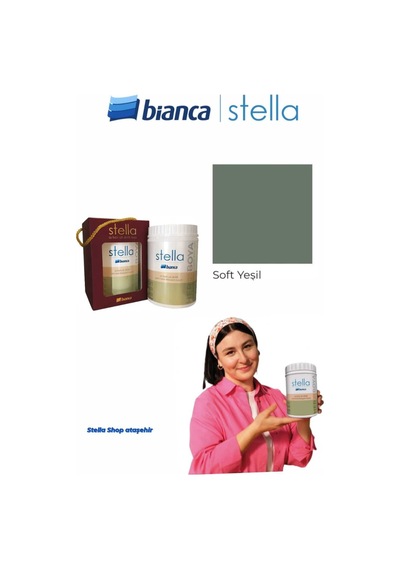 Stella Su Bazlı Saf Akrilik Boya 500ml - Soft Yeşil