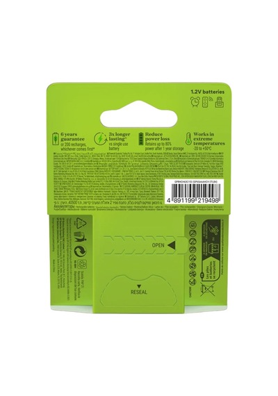 Gp Recharge 650 Mah R03 Nı-mh Aaa Şarjlı İnce Kalem Pil 4 Adet