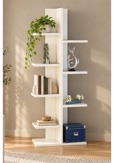 Nord Kitaplık Ve Çiçek Standı 45 X 120,8 X 21,7 Cm - Beyaz