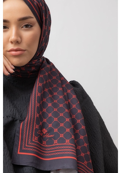 Silk Home %100 Twill İpek Şal 6514-02 Kırmızı