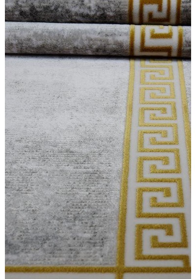 Kashe Halı Bella 4225 Gold Salon Halısı Oturma Odası Halısı Koridor Halısı Mutfak Halısı Modern Makine Halısı Gold Krem