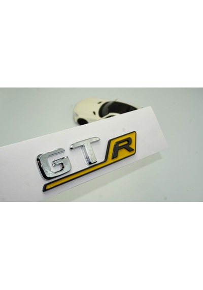 Dk Benz Gt R Sarı Krom Abs 3m 3d Bagaj Logo Amblem