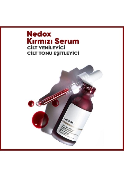 Cilt Yenileyici Cilt Tonu Eşitleyici Kırmızı Peeling Serum Aha %30 Bha %2 Ph % 3.5 Serum 30 Ml