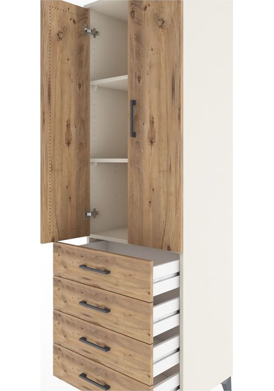 Hyperion Dolap 3 Raflı 4 Çekmeceli 2 Kapaklı 60x44x195 Aytaşı... Aytaşı Hyperion Dolap 3 Raflı 4 Çekmeceli 2 Kapaklı 60x44x195 Aytaşı... Aytaşı