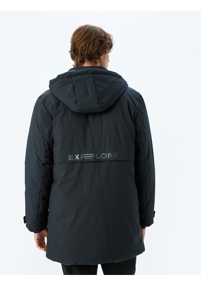 Koton Anorak Mont Slim Fit Fermuarlı Lacivert 5wam00008hw Lacivert