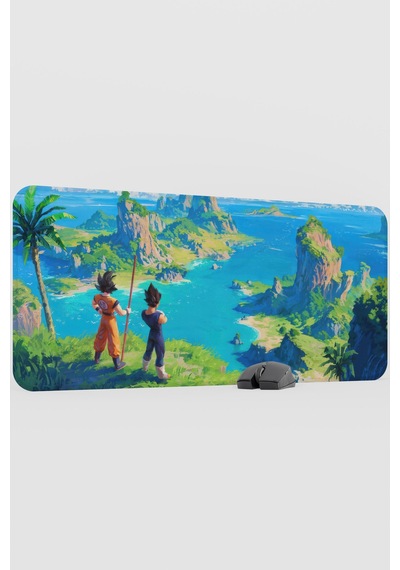 Dragon Ball Anime V2 - 90x40 Xxl Gaming Kauçuk Kaymaz Taban Mouse Pad Fare Altlığı