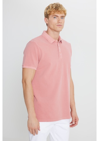 AC&Co / Altınyıldız Classics Erkek Gul Kurusu %100 Pamuk Slim Fit Dar Kesim Polo Yaka Tişört Gul Kurusu