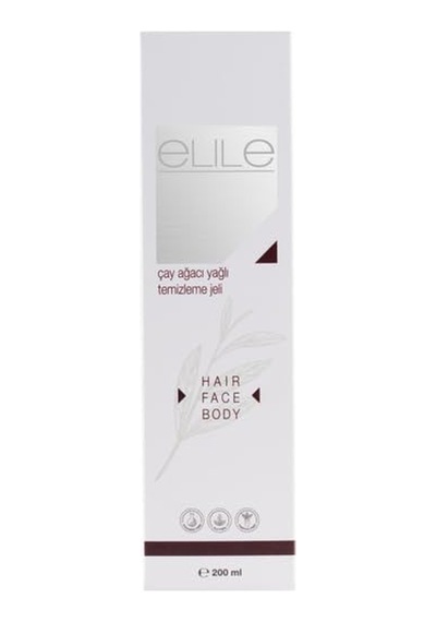 Elile Tto Çay Ağacı Yağlı Temizleme Jeli, Yüz, Saç Ve Vücut İçin, Jel Form, 200 Ml, Vegan Formül