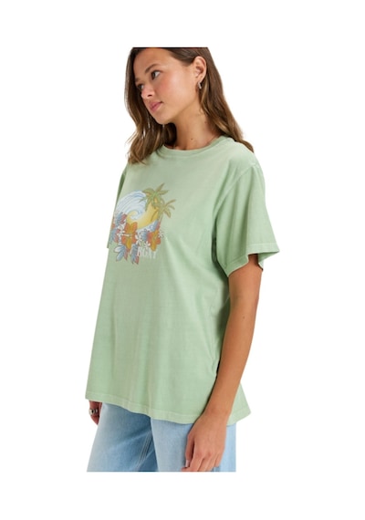 Roxy Roxy Sunnyoversize Enzyme Wash Kadın Yeşil Tişört 5757 Haki