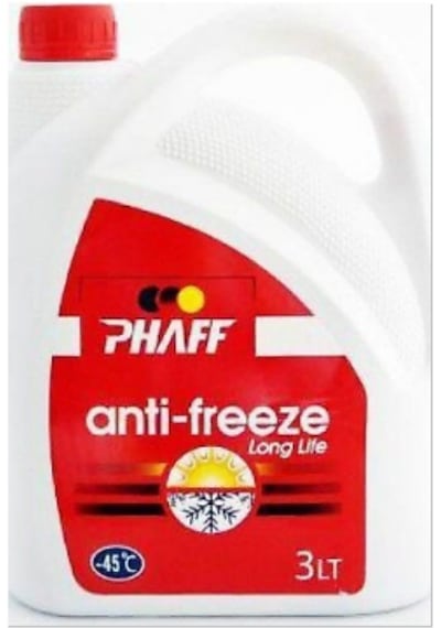 Phaff Antıfırız Kırmızı Organık 3 Lt 45 Derece
