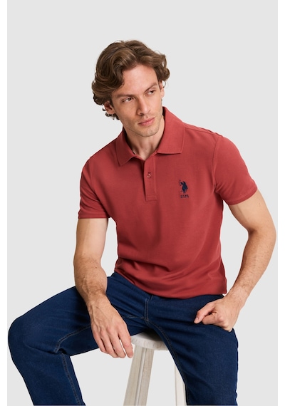U.s. Polo Assn. Erkek Vişne Tişört Basic 50326920-vr223