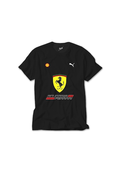 F1 Ferrari Siyah Tişört Siyah