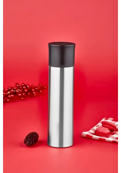 Cooker Ckr-2057 Siyah 500 Ml Bardaklı Paslanmaz Çelik Termos siyah