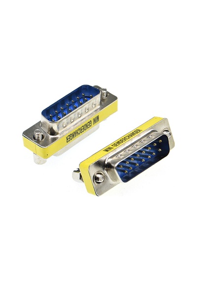 DB15 Erkek - DB15 Erkek Mini Cinsiyet Değiştirici Adaptör