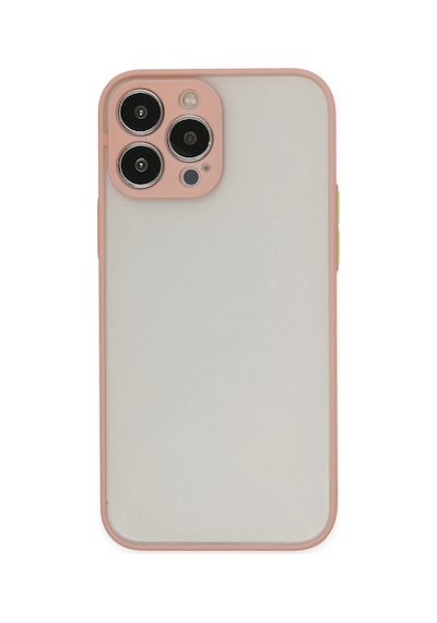 Newface - 489 - İphone 13 Pro Max Kılıf Montreal Silikon Kapak - Edntrend - - Pembe