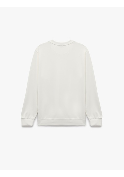 Koton Uzun Kollu Viskon Karışımlı Scuba Kumaş Bisiklet Yaka Basic Sweatshirt Ekru 7wam70299mk Koton Uzun Kollu Viskon Karışımlı Scuba Kumaş Bisiklet Yaka Basic Sweatshirt Ekru 7wam70299mk