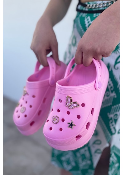 Eleta Pembe Ortopedik Kadın Terlik