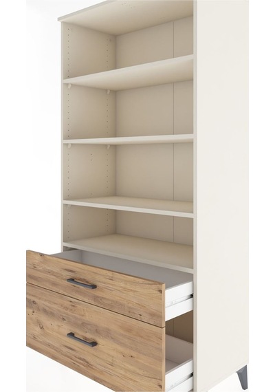 Hyperion Dolap 4 Raflı 2 Çekmeceli 88x44x182 Aytaşı-çam Aytaşı