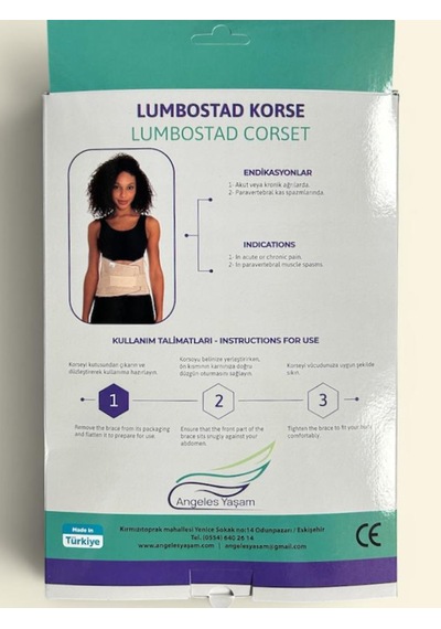 Angeles Yaşam Lumbostad Korse 26cm Standart