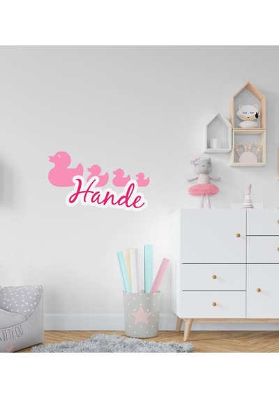 Kişiye Özel Ördekler Tasarımlı Çocuk Odası Duvar Sticker-2