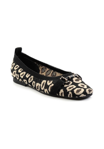 Siyah Leopar Kadın Babet K01327013582 Siyah