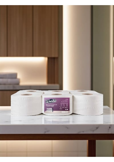 Wanda Soft Maxi Cimri Tuvalet Kağıdı 6 Kg 222m Rulo - 6'lı Paket - 2 Katlı, 13,5cm Yaprak Eni