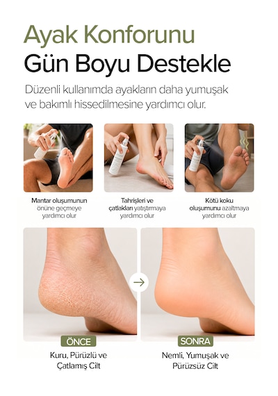 Ferahlık & Koku Kontrolü Ayak Bakım Spreyi 100 Ml