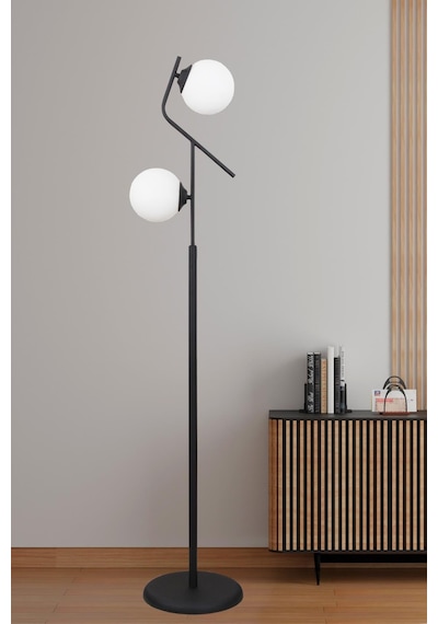 Lugo 2 Li Siyah Lambader Beyaz Camlı Modern , Oturma Odası ,yatak Odası , Salon Lambader Çok Renkli