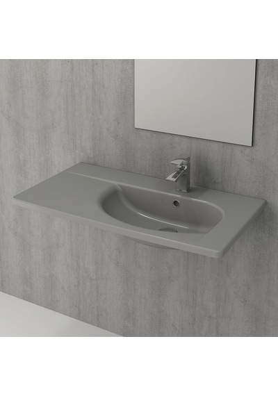 Bocchi Tao Arch Etajerli Lavabo 86 CM Mat Gri 1020-006-0126