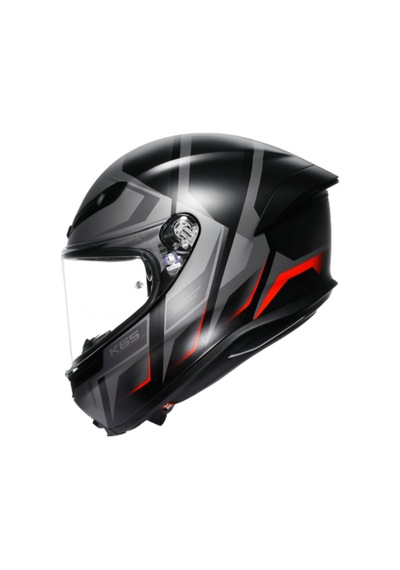 Agv K6 S Karve Matt - Black / Grey / Red Diğer