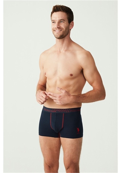 U.S. Polo Assn. U.s Polo Assn. 80178 Erkek 3 Lü Boxer-sax&lacivert&sarı Çok Renkli