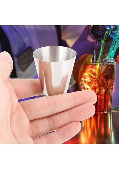 Jingyi Kokteyl Jigger, 20/40 Ml Paslanmaz Çelik Kokteyl Jigger Çift Kafa Ölçüm Kabı Ons Alkol Ölçüm Kabı Diğer