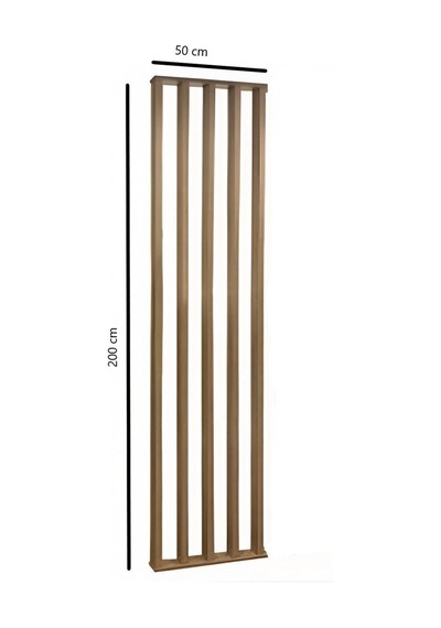 50cm X 200cm Masif Ahşap Çıtalı Paravan Oda Ayırıcı Seperatör Duvar Dekor 50cm X 200cm