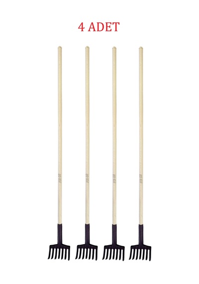 Zeytin Toplama Tırmığı 7 Dişli Ahşap Saplı 120 Cm 4 Adet