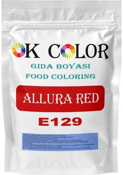 Ok Color Allura Red E129 Bayrak Kırmızı Toz Gıda Boyası 100 G