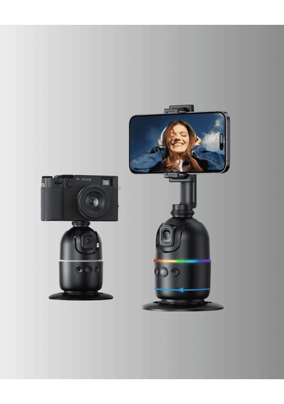 Akıllı Gimbal Yüz Takipli 360 Telefon Aksiyon Kamera Uyumlu