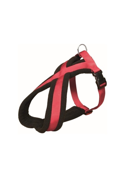 Trixie Premium Köpek Yürüyüş Göğüs Tasması M 45-80 Cm / 25 Mm Kırmızı Açık Gri