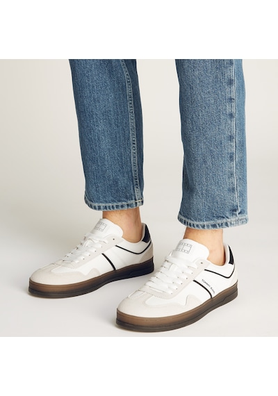 Tommy Hilfiger The Greenwich Leather Erkek Beyaz Sneaker 026 Em0em01524 Siyah