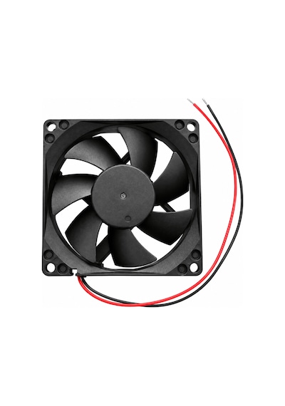 Robodünya 80x80x25 Mm 12v 0.27a 2 Pin Fırçasız Soğutucu Fan