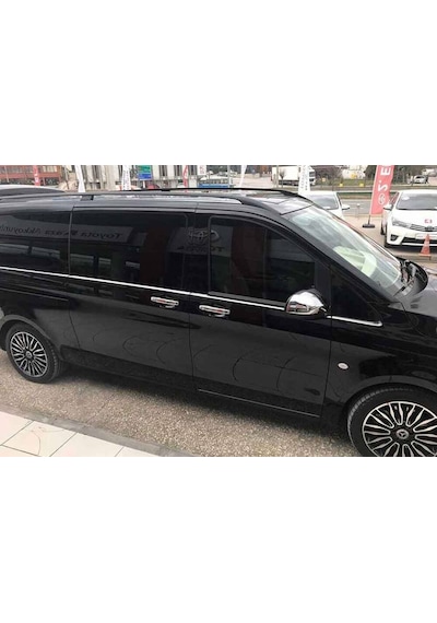 Mercedes Vito-W447 Krom Cam Alt Çıtaları 8 Parça Tek Sürgülü L3