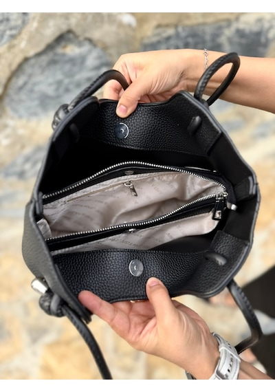 Just Polo Kadın Yeni Sezon Yumuşak Deri Lüks El Çantası Shopper Vizon