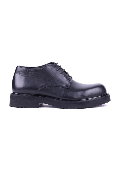 Shoetyle - Hakiki Deri Siyah Renk Kısa Erkek Bot - 666-58-04-1458 Siyah