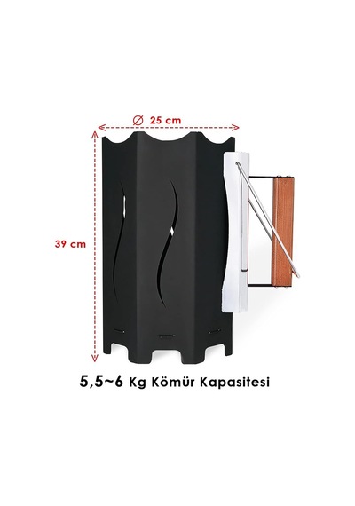 Grillmate 25 Cm Büyük Kömür Tutuşturma Bacası Genel