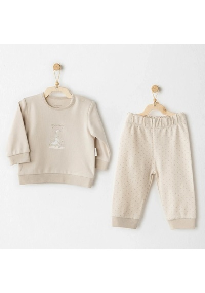 Andywawa Ac26062 You Are Special 2 Li Takım Bej Beige