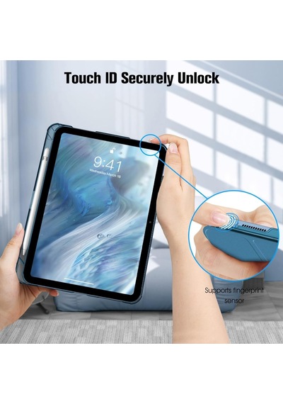 Apple Uyumlu iPad Air 4/5 10.9inç Kılıf Flip Cover Kalem Bölmeli Pc Case 10.nesil Değil Kılıf