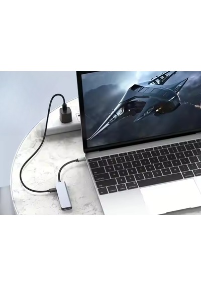 Platoon Pl-5560 4k Type-c 5in1 Şarj,hdmı Ve Usb Çoğaltıcı Adaptör Çevirici