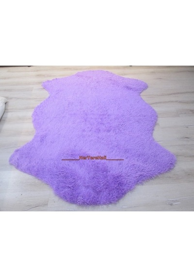 Doğuş Tavşan Tüyü Lila Post Halı 80 x 300 Cm