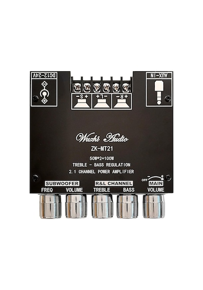 ZK-MT21 2x50W + 100W Bluetooth 5.0 2.1 Kanal Amfi Modülü